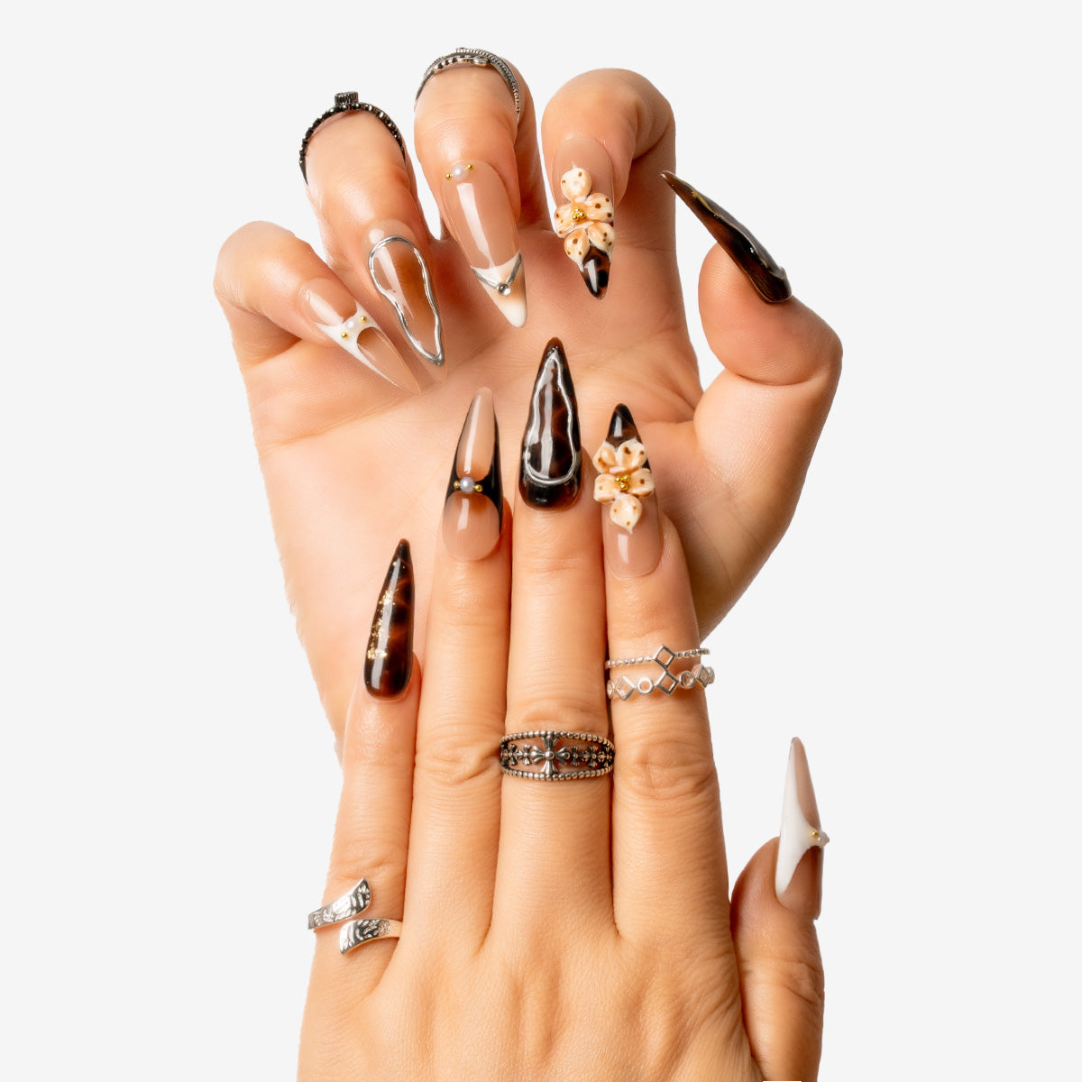 Savanna Luxe Stiletto Press-On Nails