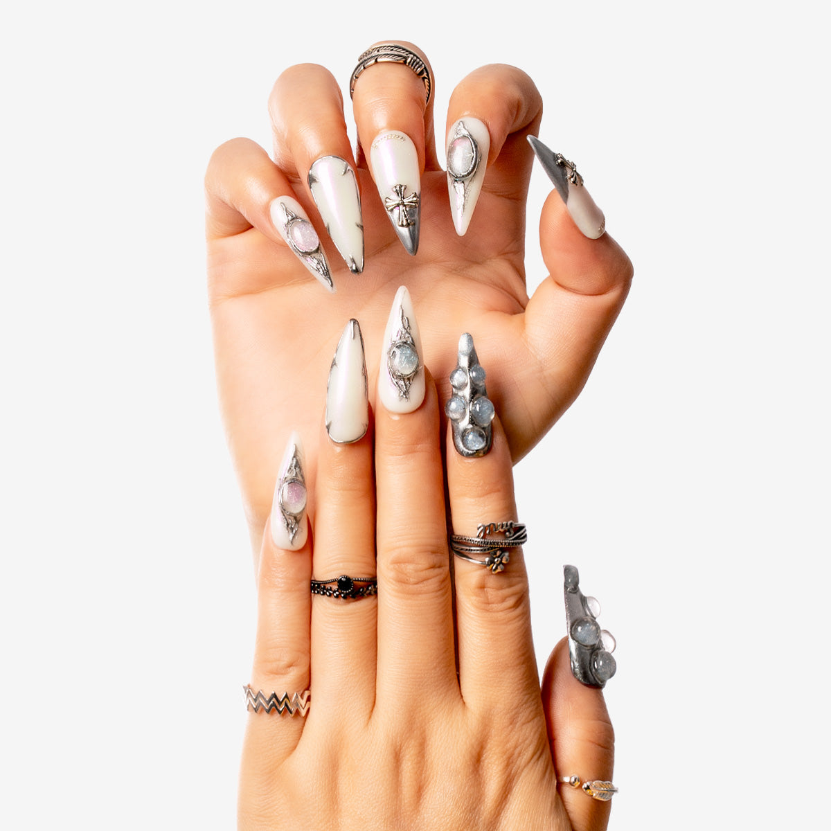 Moonlit Relic Stiletto Press-On Nails