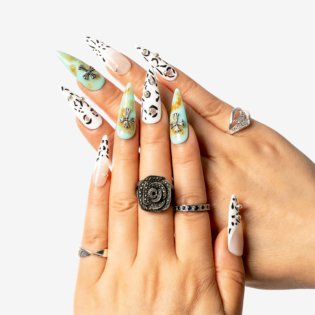 Wild Harmony Stiletto Press-On Nails