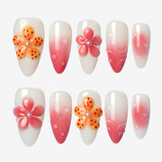 Lavender Bloom Almond Press-on Nails