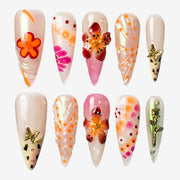 Spring Flora Stiletto Press-On Nails