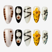 Savage Charm Almond Press-On Nails