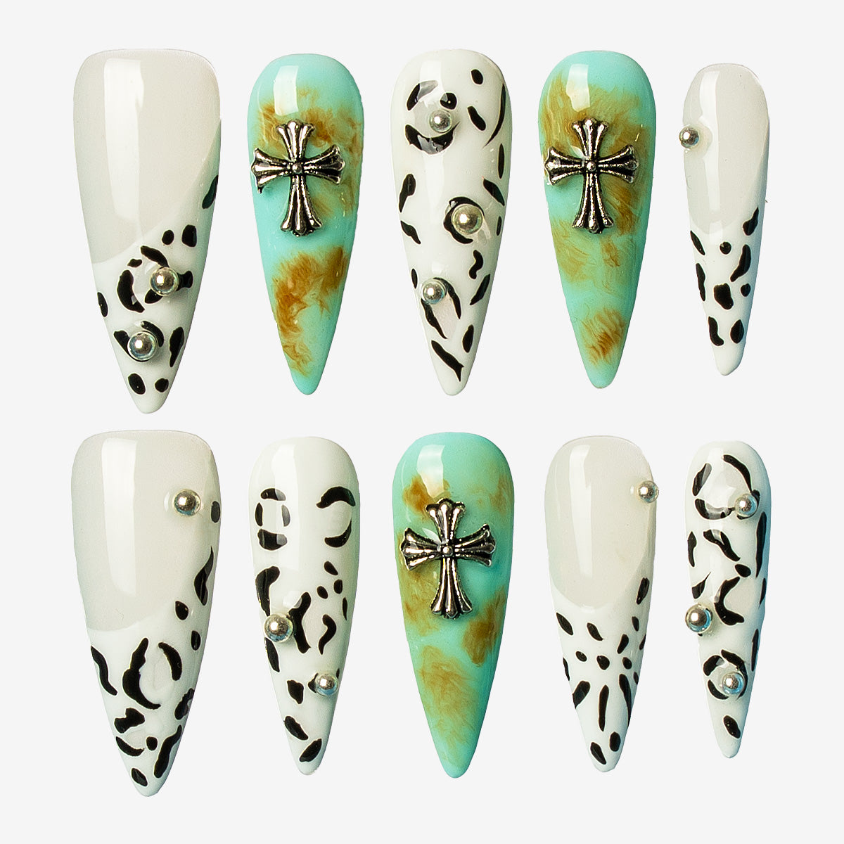 Wild Harmony Stiletto Press-On Nails
