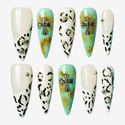 Wild Harmony Stiletto Press-On Nails