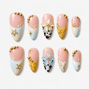 Retro Pop Party Star & Gem Press On Nails | 10PCS
