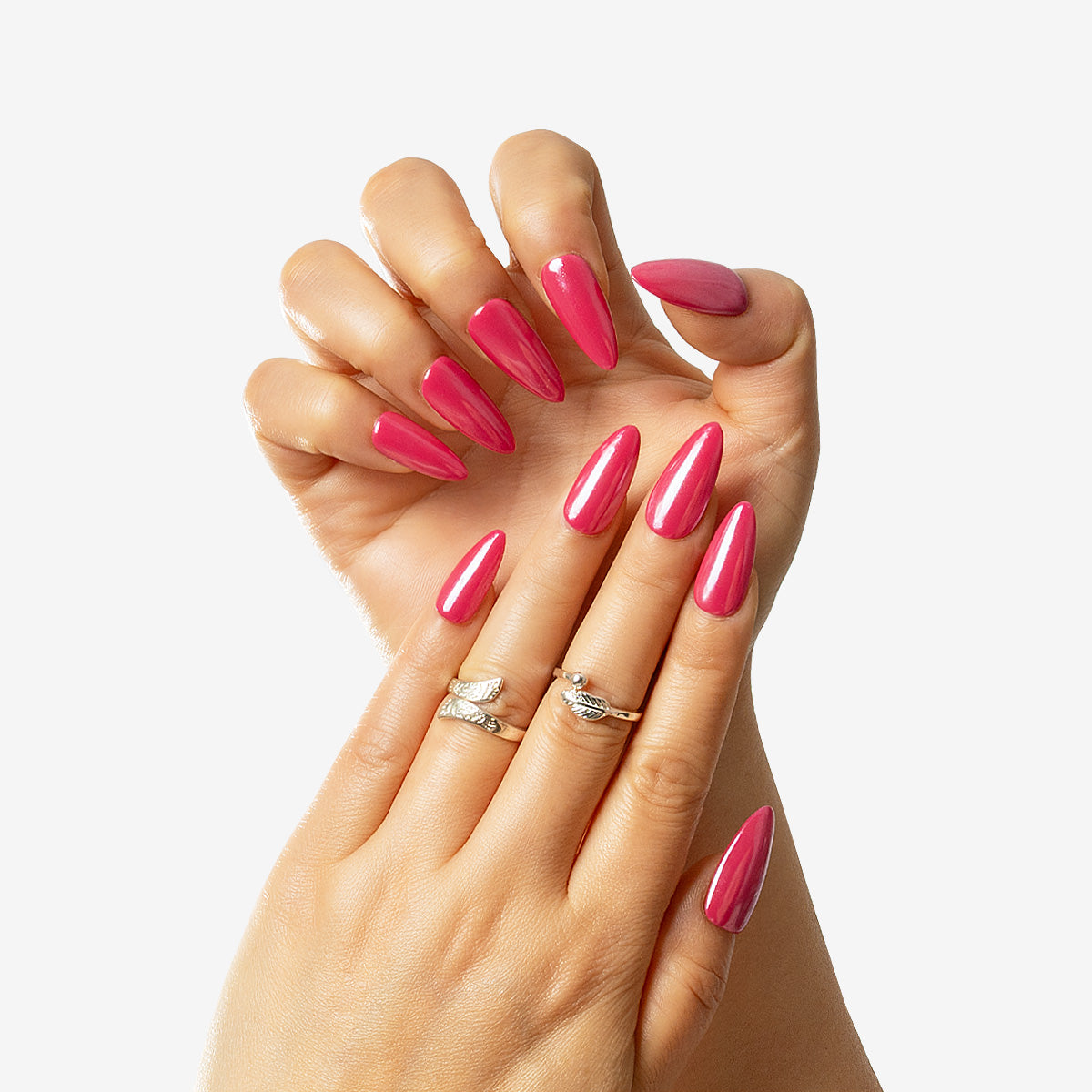 Radiant Rose Stiletto Acrylic Nails | Salon-Pro 10PCS