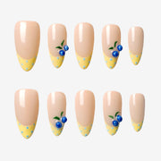 Blueberry Milk Pubbing Press On Nails | Salon-Pro 10PCS