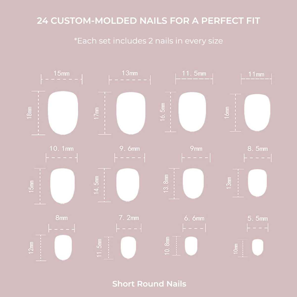 Autumn Brown Polka Dot Short Round Press On Nails 24PCS