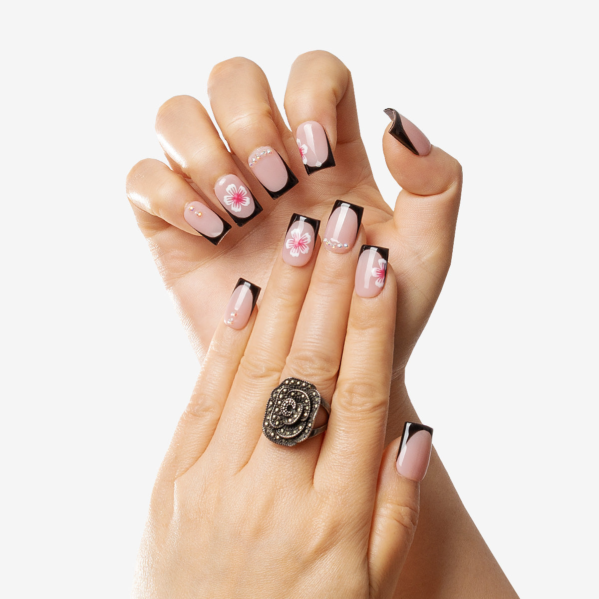 Nude Pink Sakura Press On Nails | Salon-Pro 10PCS