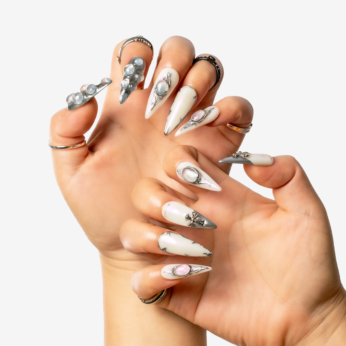 Moonlit Relic Stiletto Press-On Nails