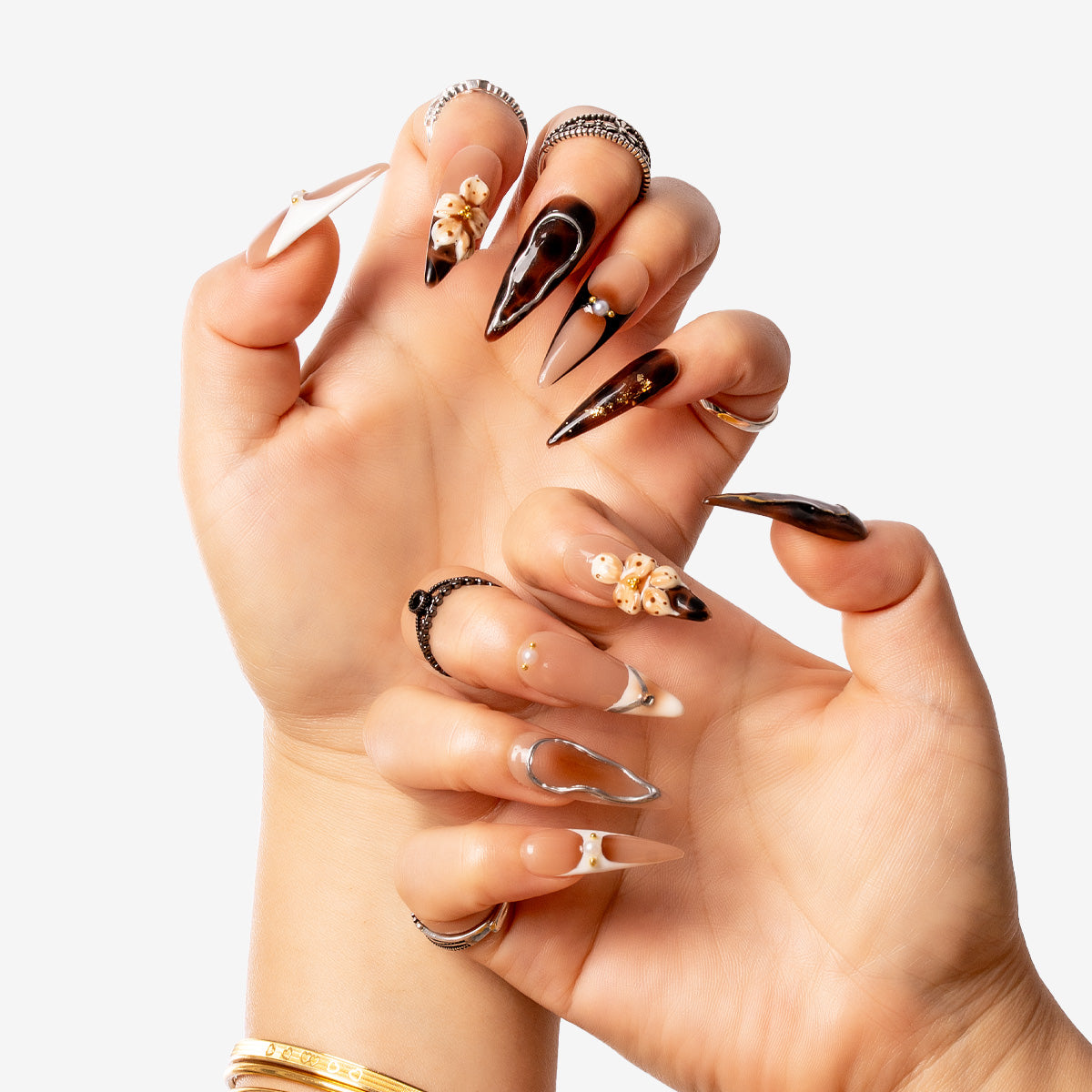 Savanna Luxe Stiletto Press-On Nails
