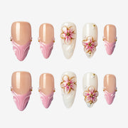 Blossom Romance Almond Press-On Nails | Salon-Pro 10PCS