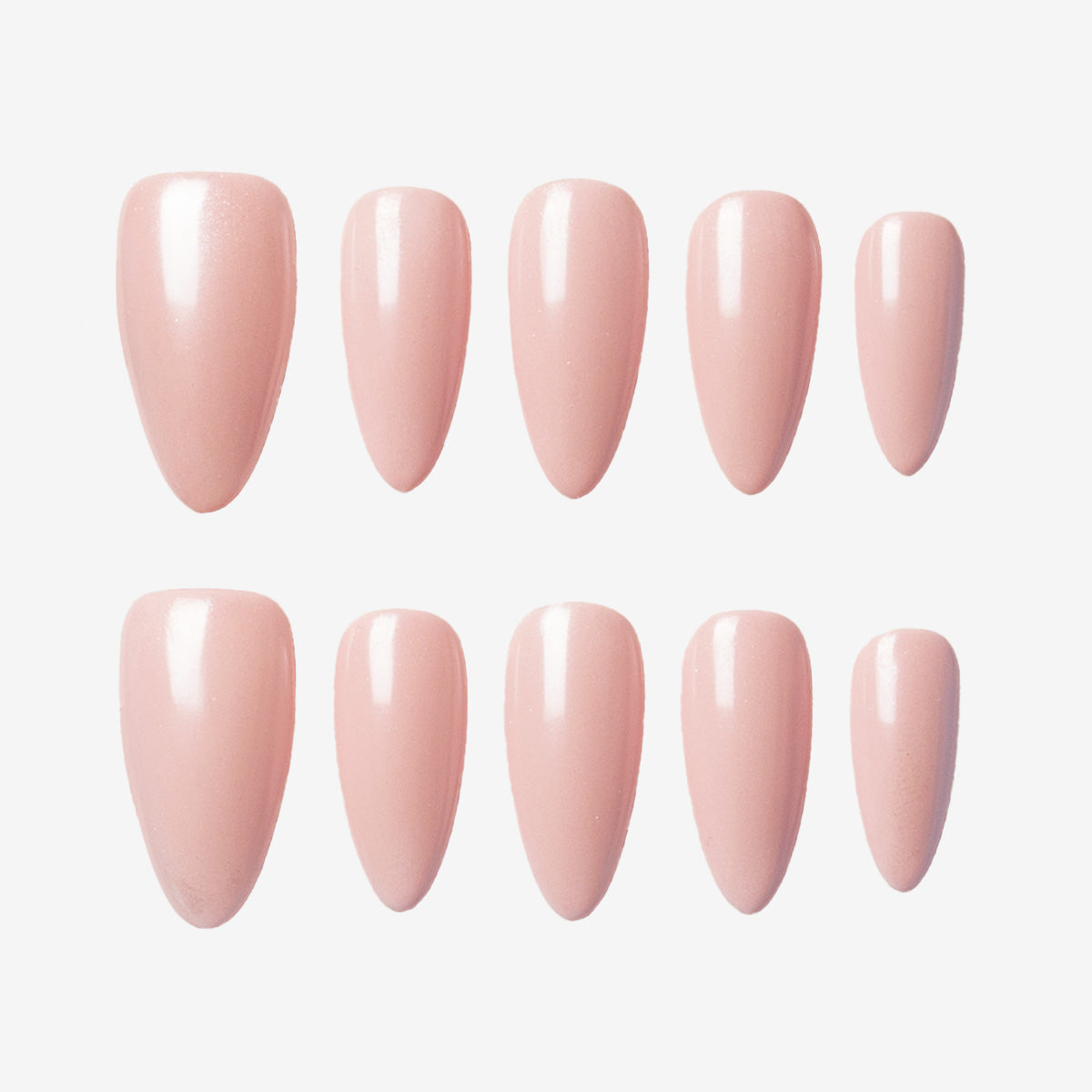 Radiant Blush Stiletto Acrylic Nails