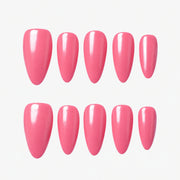 Pink Sorbet Gloss Almond Press On Nails | Salon-Pro 10PCS