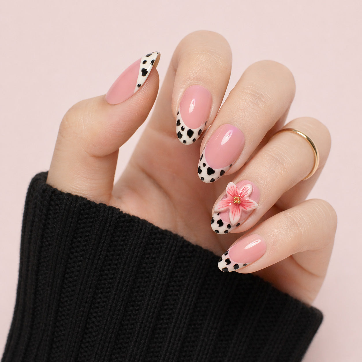 Sweet Cool Dusty Pink Press On Nails | Salon-Pro 10PCS