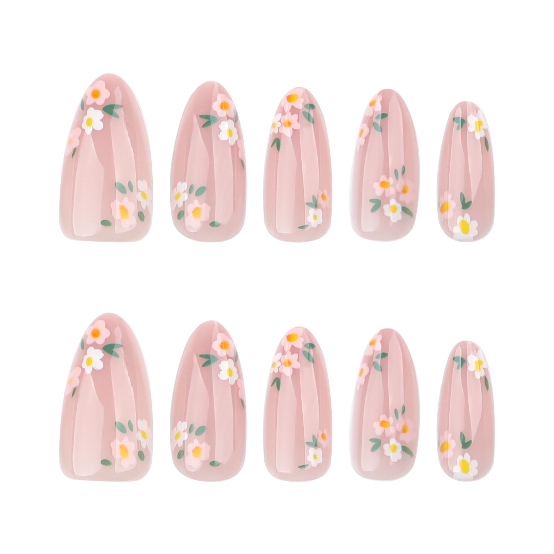 Sweet Cool Floral Ins Style Press On Nails 24PCS