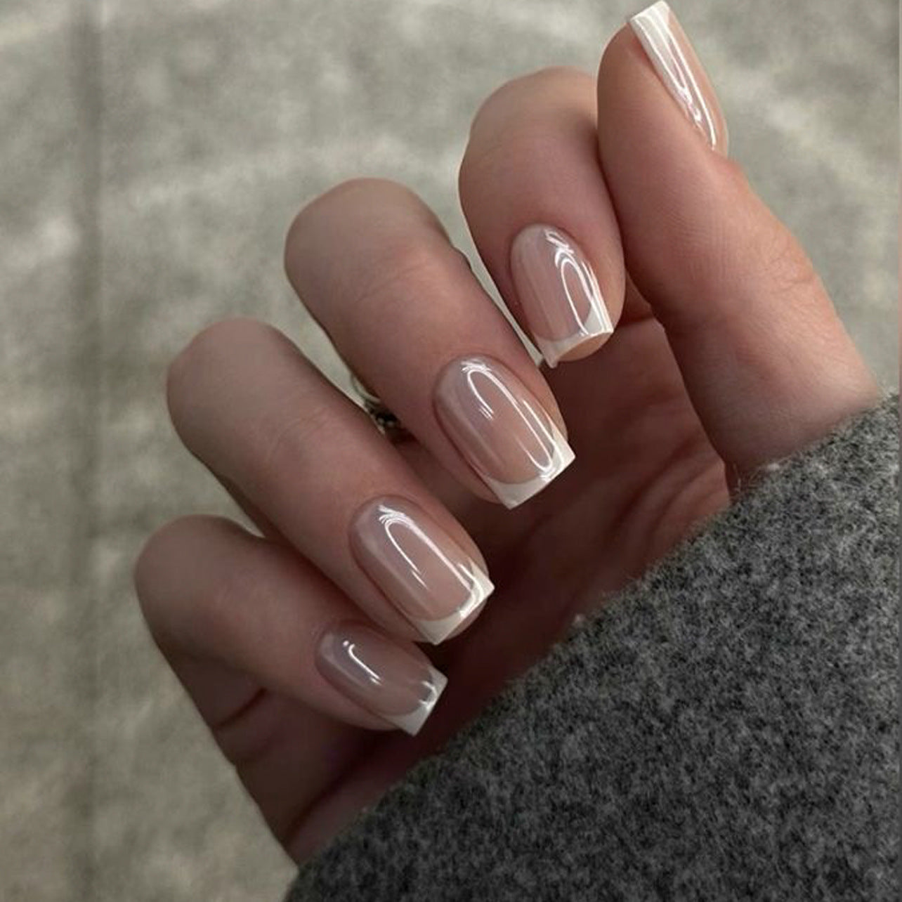 Bare Elegance French Tip Press On Nails 24PCS