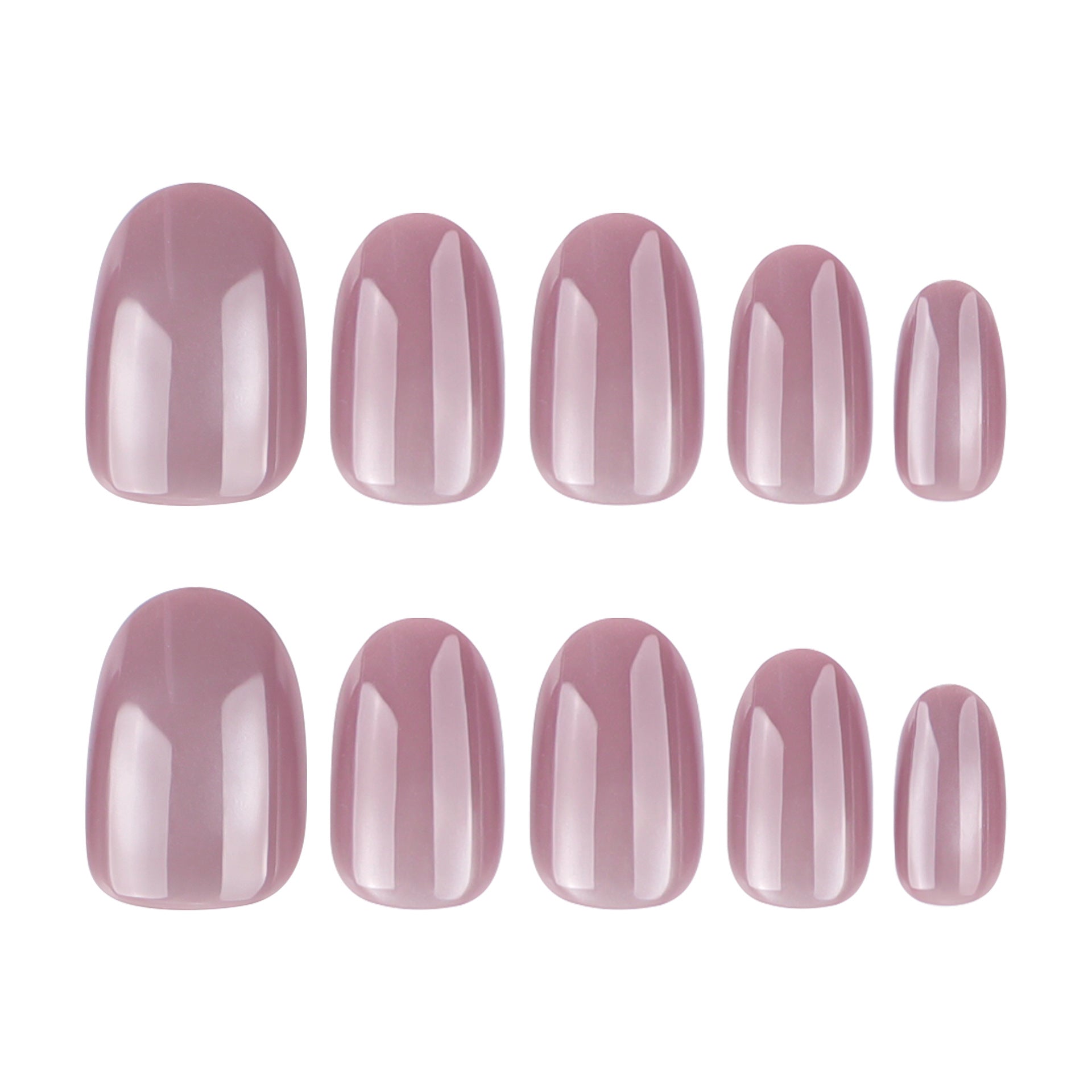 Minimalist Sparkly Cat Eye Press On Nails 24PCS