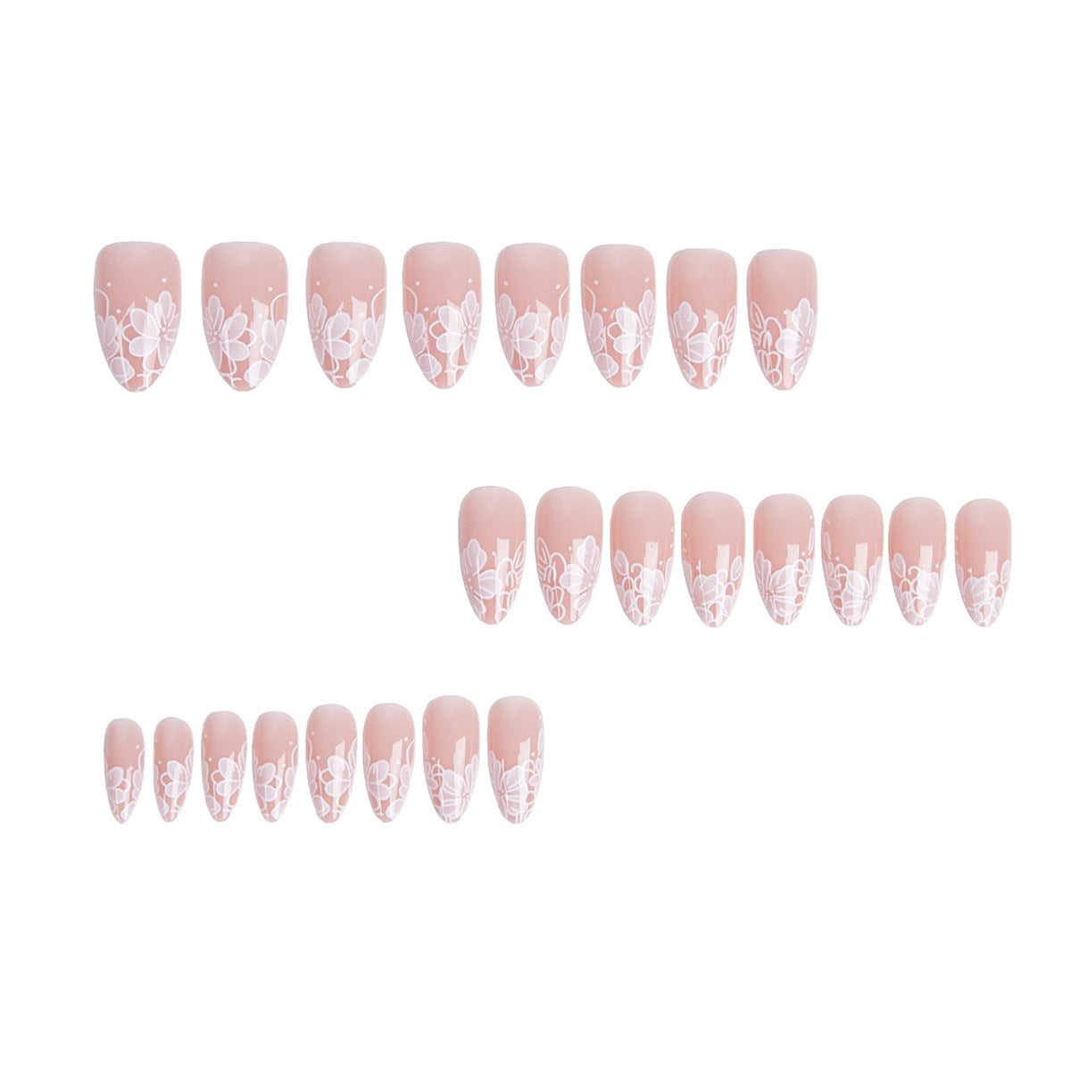 Clean Girl Nude French Press On Nails 24PCS