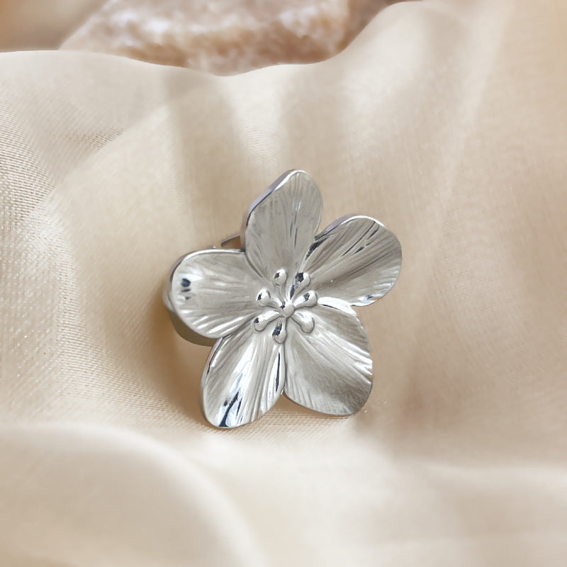 Polished Abstract Stacking Rings