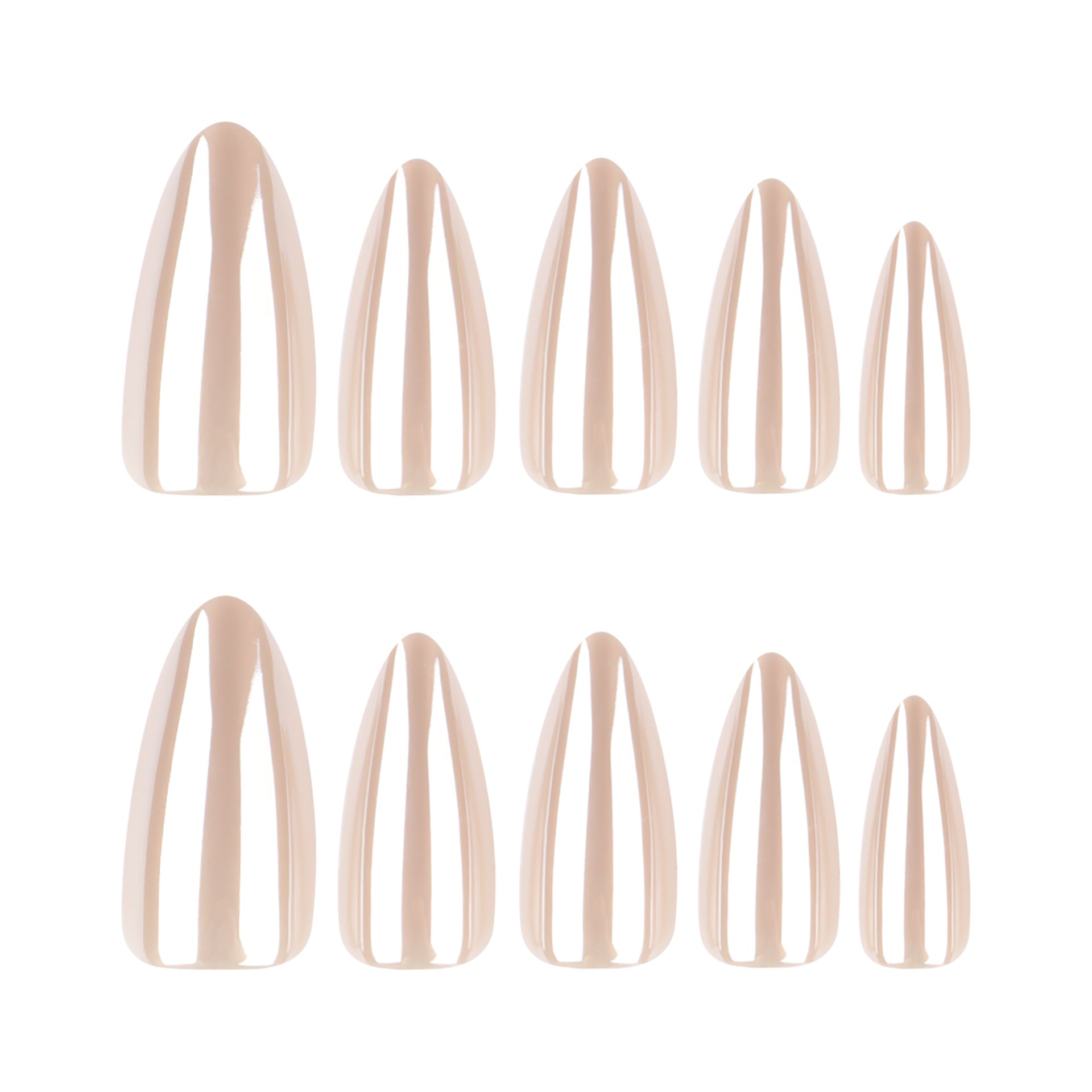 Premium Reflective Chrome Press On Nails 24PCS