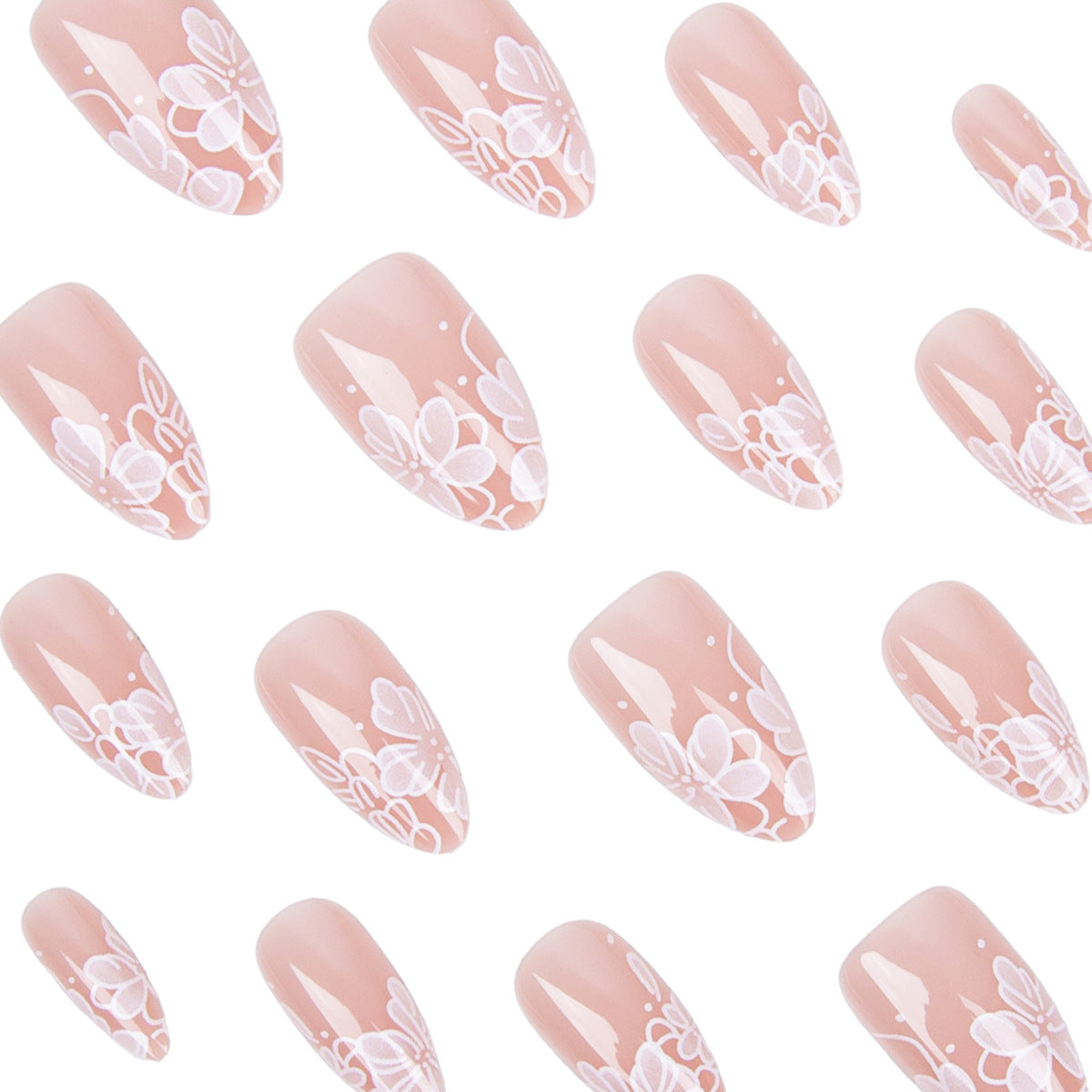 Clean Girl Nude French Press On Nails 24PCS