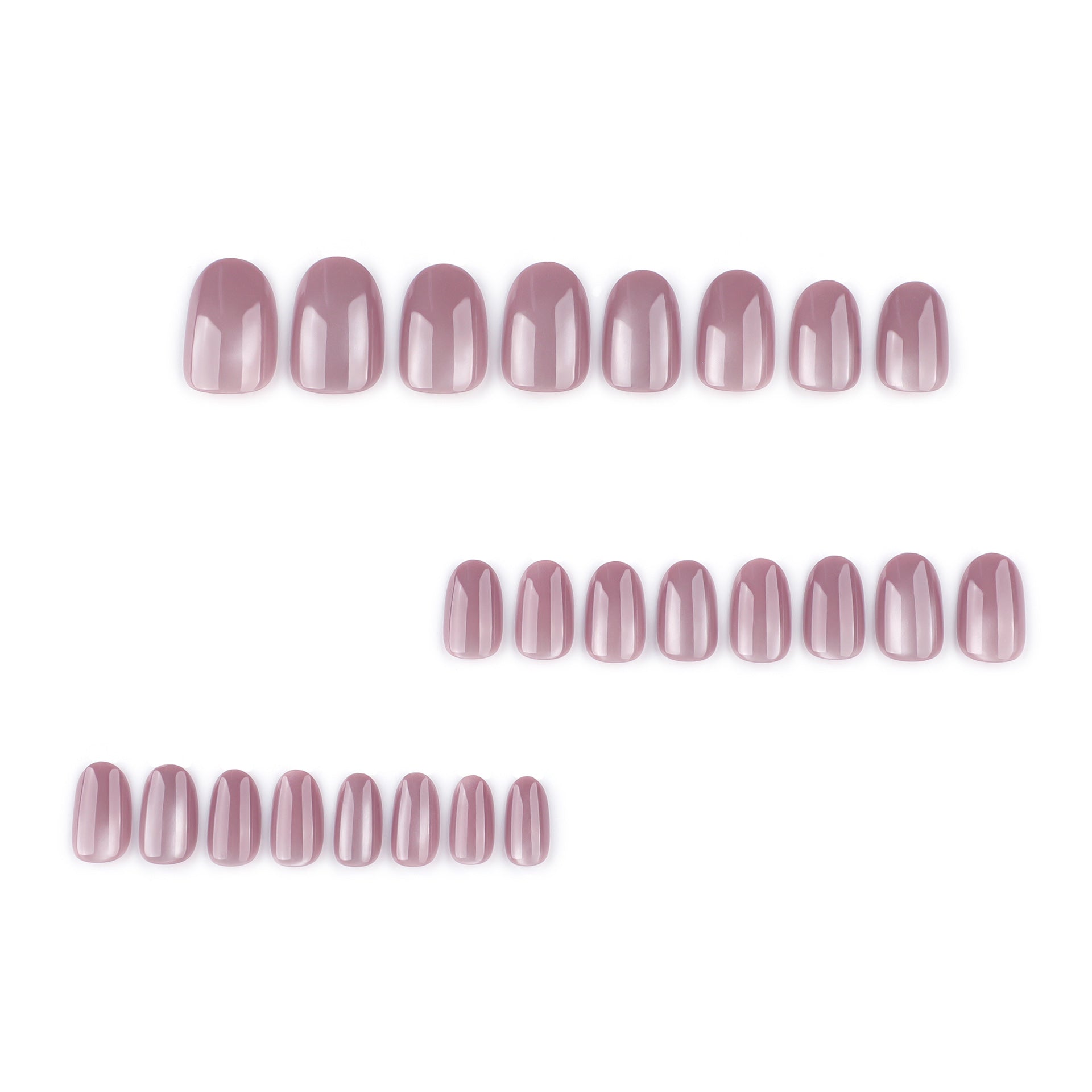 Minimalist Sparkly Cat Eye Press On Nails 24PCS