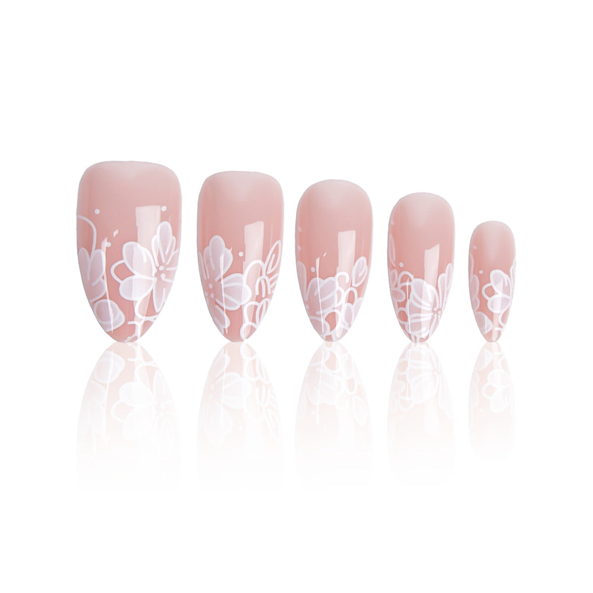 Clean Girl Nude French Press On Nails 24PCS