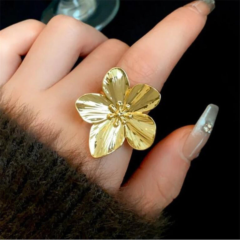 Polished Abstract Stacking Rings