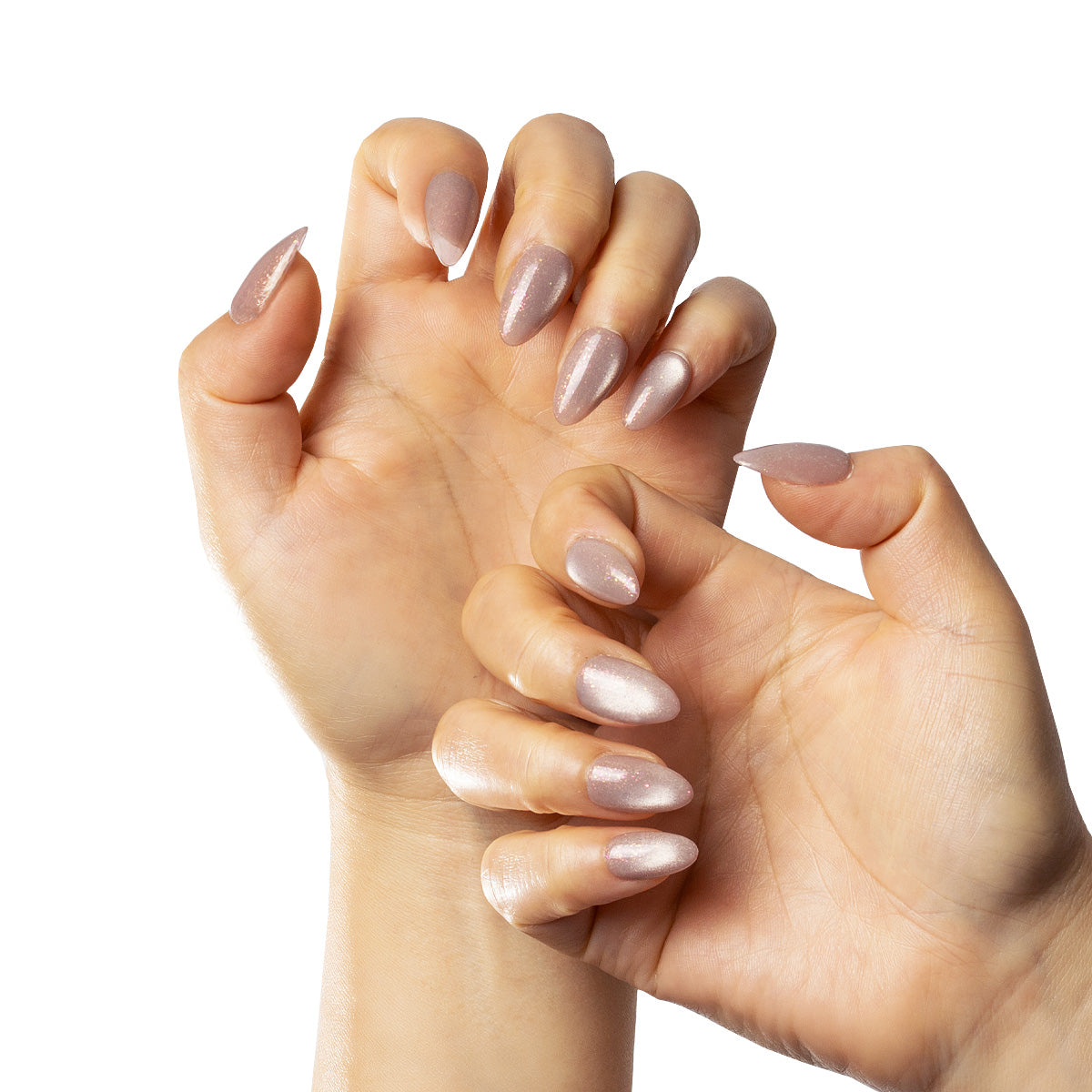 Petal Dew Glazed Almond Press-On Nails | Salon-Pro 10PCS