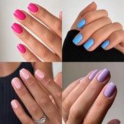Color Pop Short Square Press On Nails 24PCS