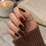 Cocoa Tortoise French Almond Press On Nails 24PCS