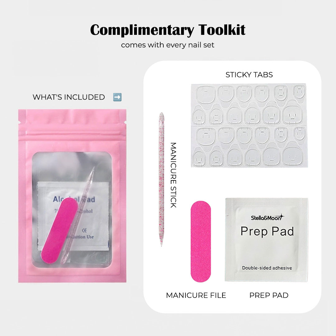 Pink Bow Almond Press-On Nails | Salon-Pro 10PCS - Stella&Moon