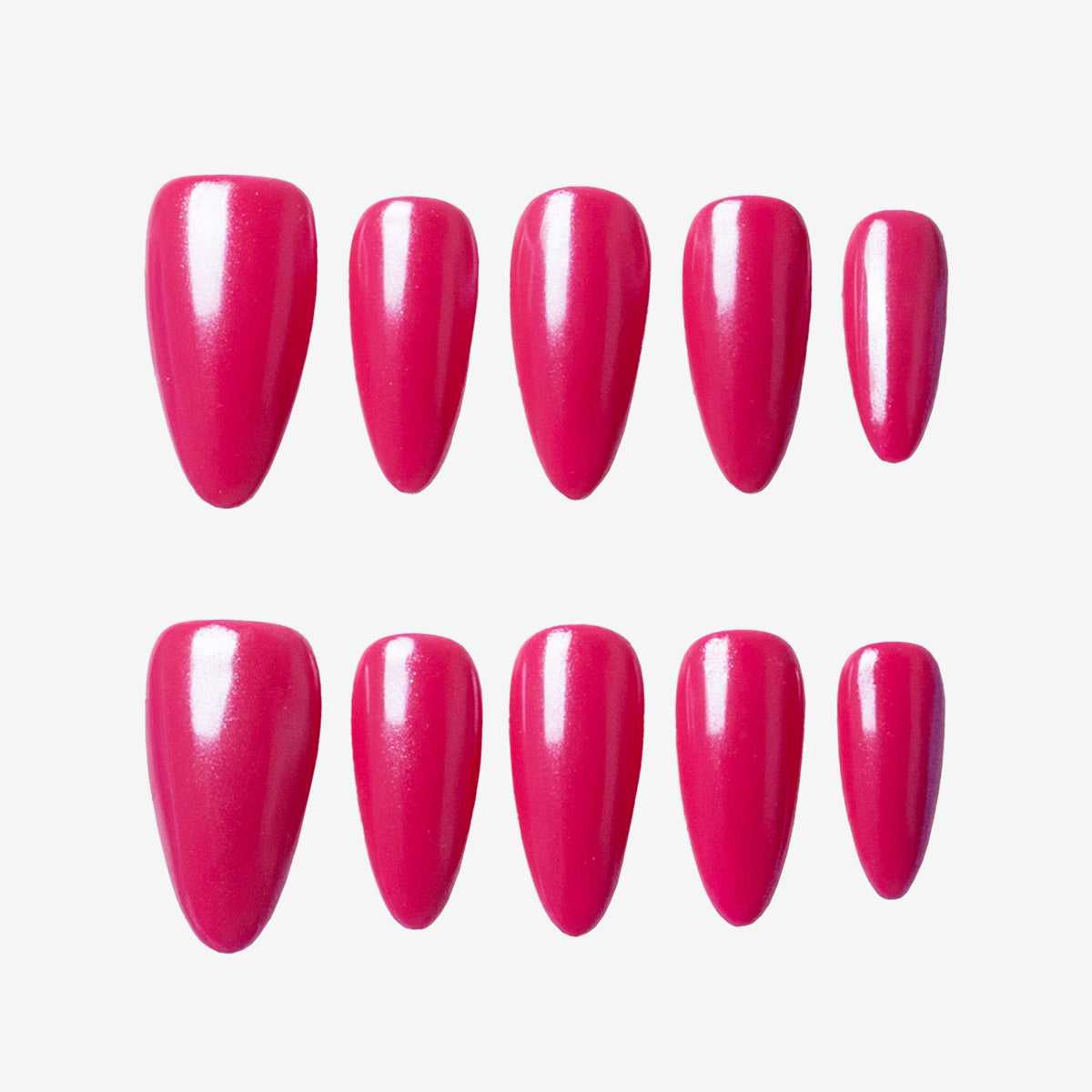 Radiant Rose Stiletto Acrylic Nails | Salon-Pro 10PCS
