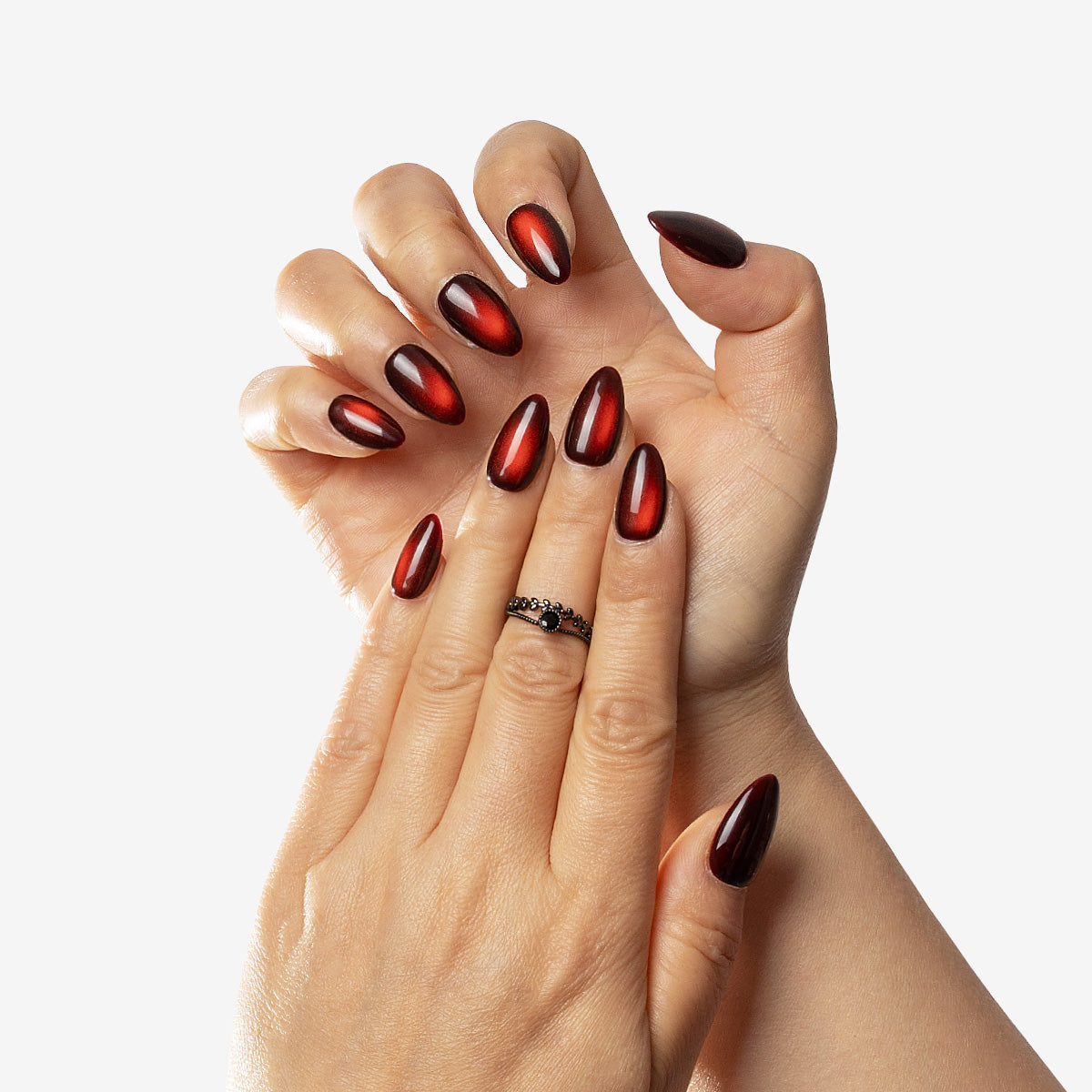 Ruby Glazed Almond Press-On Nails | Salon-Pro 10PCS