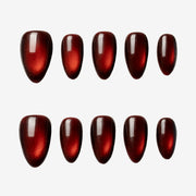 Ruby Glazed Almond Press-On Nails | Salon-Pro 10PCS