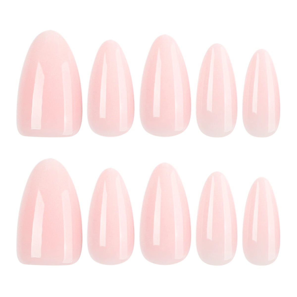 Ballet Pink Gloss Almond Press On Nails 24PCS