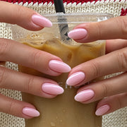 Ballet Pink Gloss Almond Press On Nails 24PCS