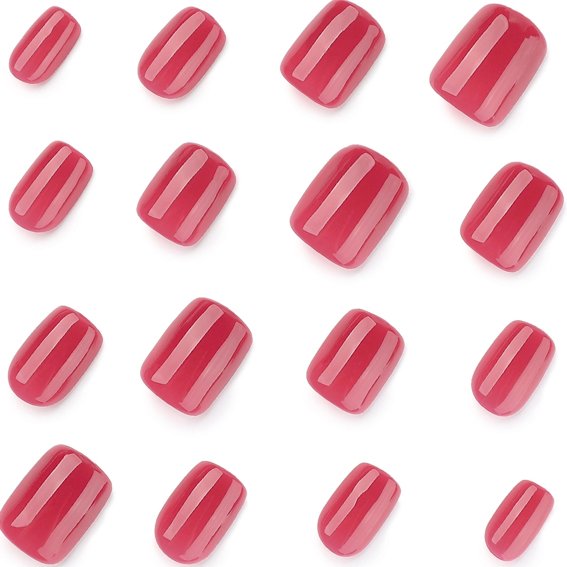 Berry Jelly Round Press On Nails 24PCS