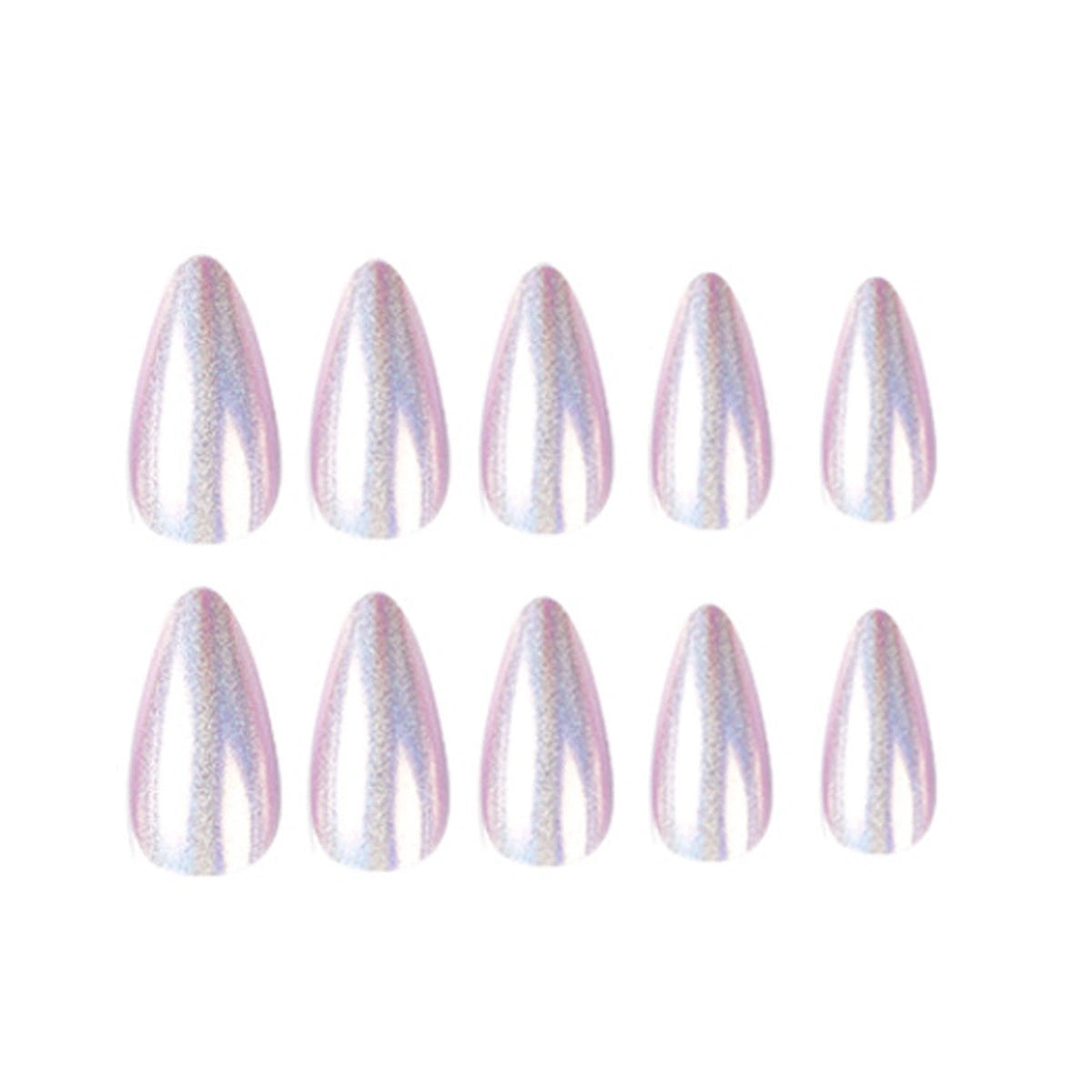 Lilac Aurora Chrome Almond Press On Nails 24PCS