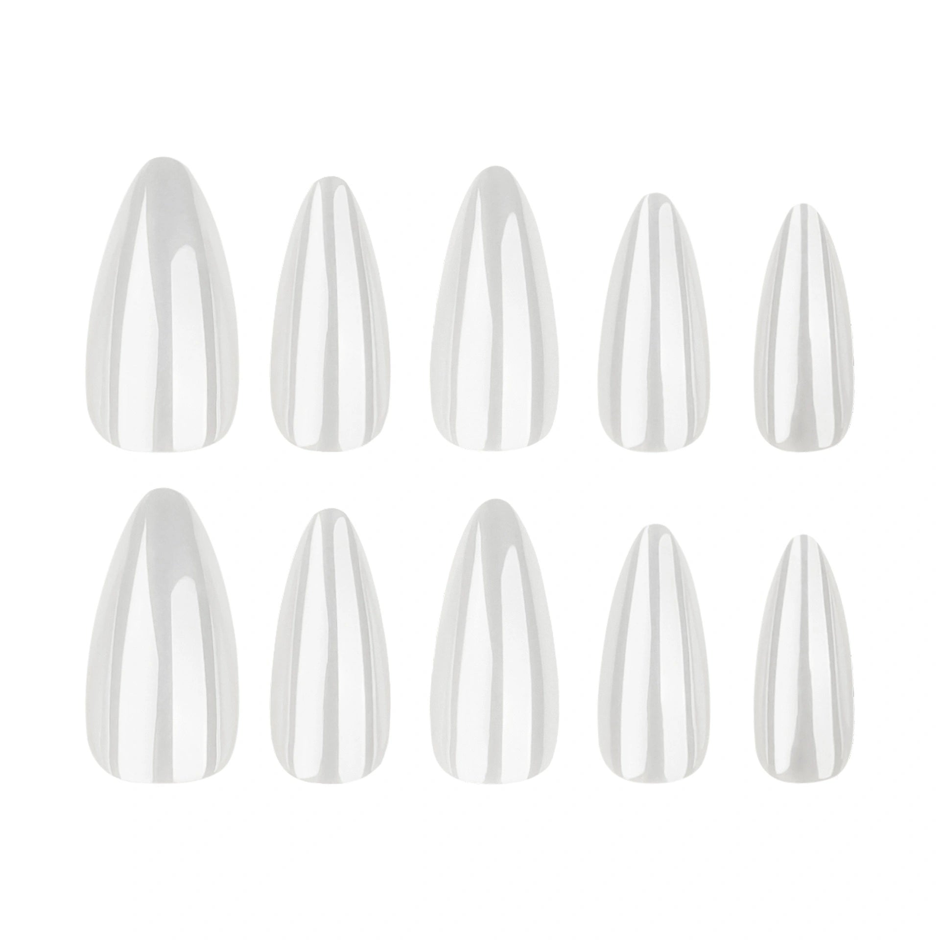 Opal Chrome Almond Press On Nails 24PCS