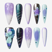 Lavender Glitter Stiletto Press-On Nails