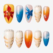 Oceanic Pearl Almond Press-on Nails