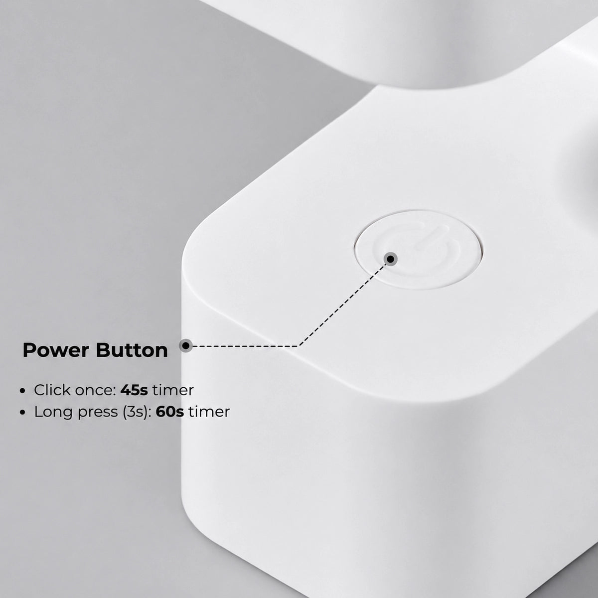 Smart Sensor Mini Square Nail Lamp | Plug-In UV Gel Curing Tool
