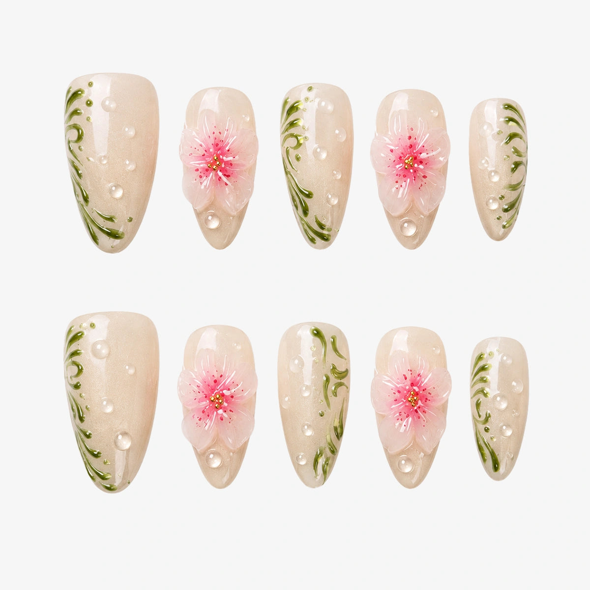 Blush Dew Almond Press On Nails | 10PCS