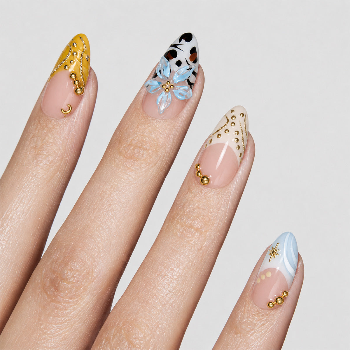 Retro Pop Party Star & Gem Press On Nails | 10PCS