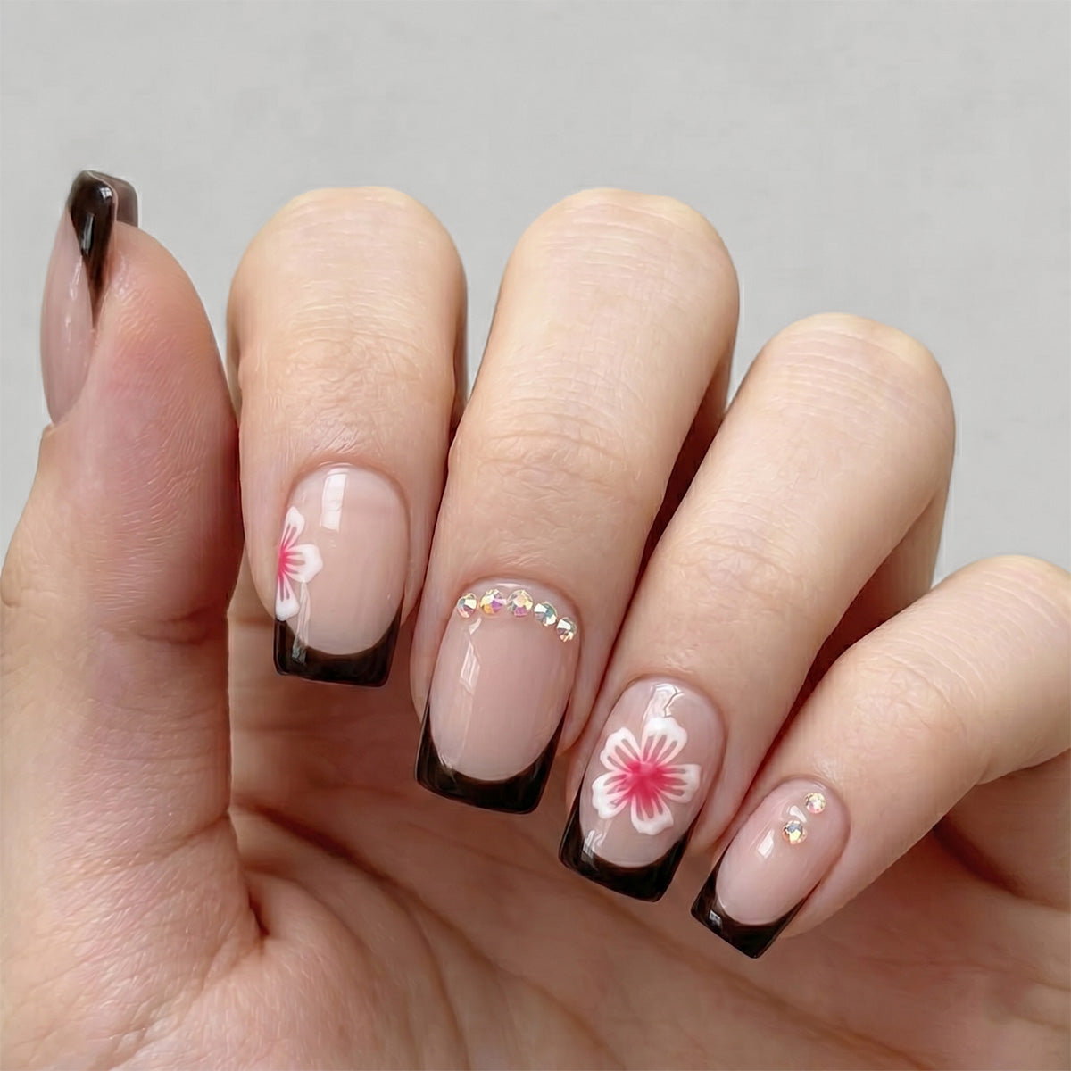 Nude Pink Sakura Press On Nails | Salon-Pro 10PCS